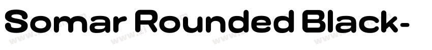Somar Rounded Black字体转换 Somar Rounded Black字体转换